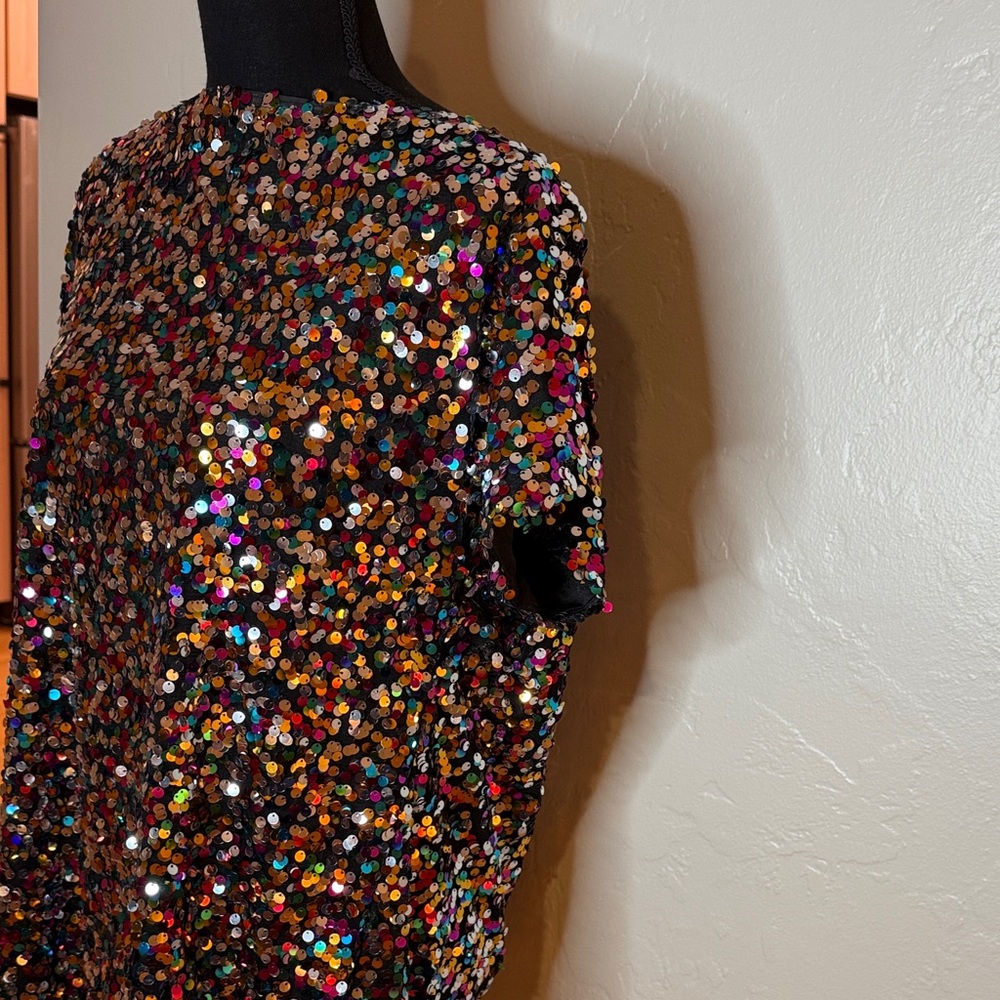 Multicolor Sequin Women's Top - Picture 4 of 10